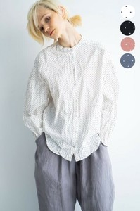 Button Shirt/Blouse Tuck Sleeves Crinkle