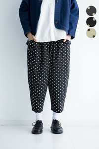 〈綿麻ドットプリント〉istaパンツ　☆2025春物新作☆