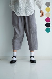 〈平織リネン〉istaパンツ　☆2025春物新作　追加生産分☆
