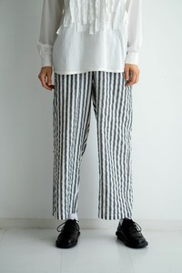 Cropped Pant Straight Pants Stripe
