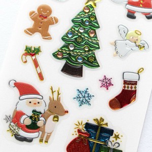 ビジュシール　サンタとクリスマス【日本製】