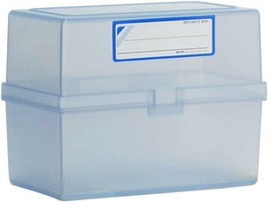 コレクト 情報ボックス B6蓋付 クリアブルー CB-6033-CBL