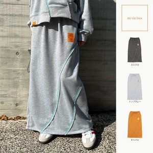 Skirt Long Skirt Multi-colored Stitch Switching