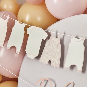 【特価品】フーティー バロー ガーランド Baby Grow ピンク 2.5m【パーティー/中国製】