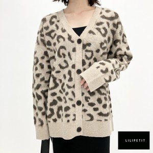 Cardigan Animal Print Knit Cardigan [2024 Autumn]