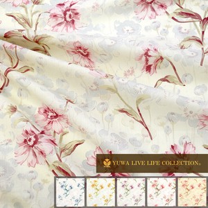 有輪商店 YUWA 60ローン "Pale Flowers" [ E:Smoke beige ] / 生地 布 / 314783