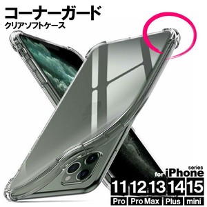 iPhone 15 ケース 14 13 耐衝撃 コーナーガード クリア ソフトケース iphone 13 12 11 Pro Max Plus mini