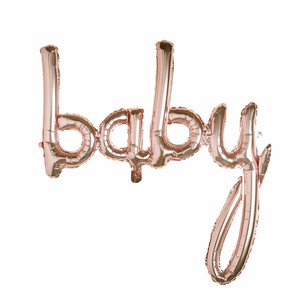 【特価品】フーティーバロー バルーン  'Baby' ローズゴールド【パーティー/中国製】