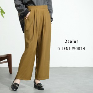 Full-Length Pant Jacquard Stripe Tuck Pants