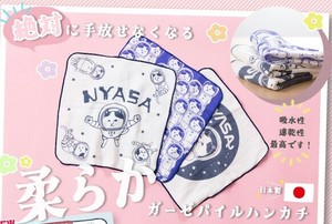毛巾手帕 猫 纱布 绒布