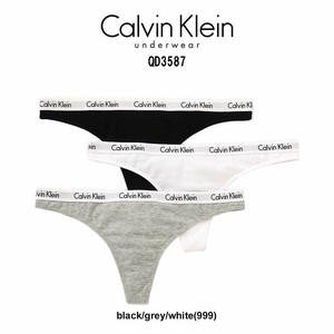 Calvin Klein(カルバンクライン)ck Tバック ビキニ 3枚セット レディース インナー 女性用 下着 QD3587