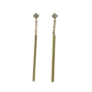 Pierced Earrings Gold Post Gold