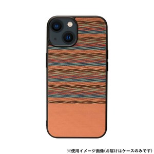 MagSafe対応天然木ケース for iPhone 15 Browny Check I25511i15