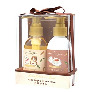 ラプレミティー　ハンドソープ＆ハンドローションセット　【ねこ・猫・紅茶の香り】