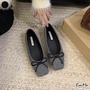スクエアトゥリボンパンプス カジュアル 上品 春 秋   OWU5013