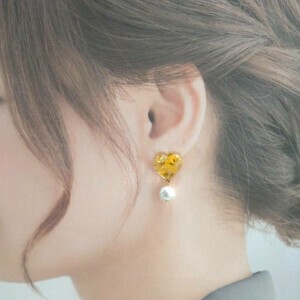 Pierced Earrings Gold Post