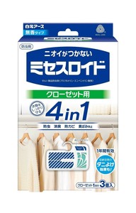 ミセスロイド クローゼット用 3個入 1年防虫 221544