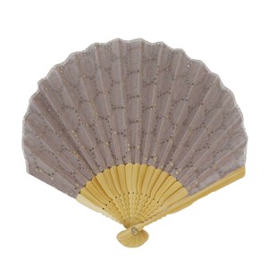 大西賢製販 Ripple シェル扇子 22cm レース パープル SY19-R03