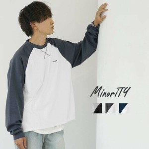 [MinoriTY] T-shirt Raglan Sleeve Long T-shirt Cut-and-sew