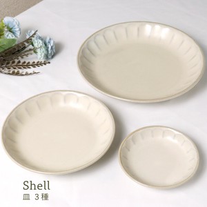 Mino ware Rice Bowl Shell Pottery 3-types
