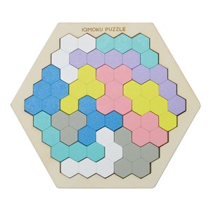 【デビカ】イクモク 木製知育パズル  六角形