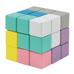 【デビカ】イクモク 木製知育パズル  立体パズル