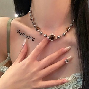 ＜人気商品＞早い者勝ち 虎眼石数珠ネックレス 鎖骨ネックレス セーターチェーン 男女兼用 プレゼント