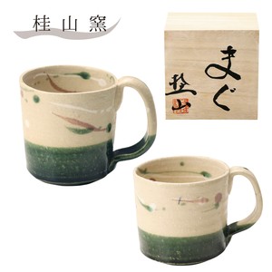 桂山窯　弥七田織部マグ [単品／全2種]【日本製／美濃焼】