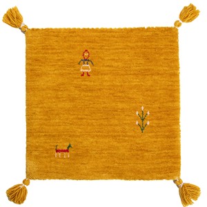 ギャッベ　チェアパッド　40x40cm　ウール　シートクッション　マット　座布団　ギャベ
