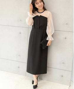 シアースリーブビスチェドレス
