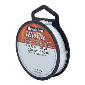 Beadalon(ビーダロン) WildFire (ワイルドファイヤー) ビーズステッチ専用糸 ホワイト 0.20mm