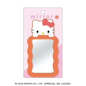 ■2024AW　新作■　サンリオキャラクターズ　ウェーブミラー　ハローキティ