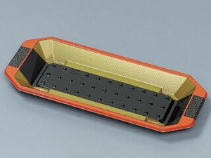 寿司容器 和皿 6H 黒天朱 福助工業 使い捨て 【サンプル可】