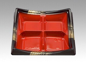 どんぶり容器 BF角皿40-4 西京 本体 シーピー化成 使い捨て 電子レンジ可 【サンプル可】