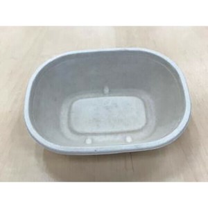 弁当容器 SBT-620mLパルプモールド楕円ボウル シンギ 使い捨て 電子レンジ可
