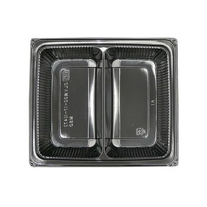 軽食容器 DLV角20-17-1(47)MSD 黒 エフピコ 使い捨て 電子レンジ可 【サンプル可】