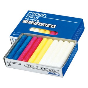ボードマーカー クラウンチョーク 4色込み 20本入 クラウン