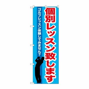 [G] 個別レッスン致します のぼり GNB-542 P・O・Pプロダクツ