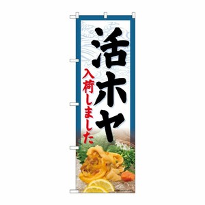 [G] のぼり 活ホヤ入荷しました SNB-7164 受注生産★2 P・O・Pプロダクツ