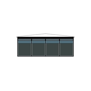 [P] ウォールポケット 黒 4列 43798  P・O・Pプロダクツ
