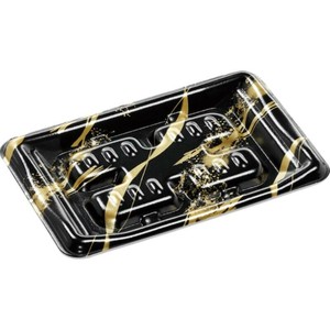 発泡トレー MHT18-12 天川黒金 エフピコ 使い捨て 【サンプル可】