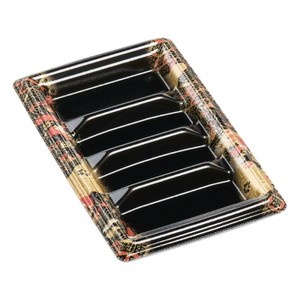 寿司容器 元助22-14(太巻8巻) 本体 京雅黒 エフピコ 使い捨て 【サンプル可】