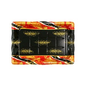寿司容器 氷河3-8 本体 流華赤 エフピコ 使い捨て 【サンプル可】