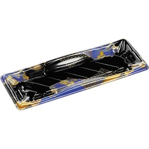 寿司容器 輝ステージ1-6PK 本体 はな扇子青 エフピコ 使い捨て 【サンプル可】