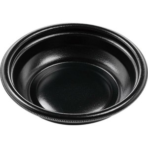 惣菜容器 MFPデリプレ丸17 本体 黒 エフピコ 使い捨て 電子レンジ可 【サンプル可】