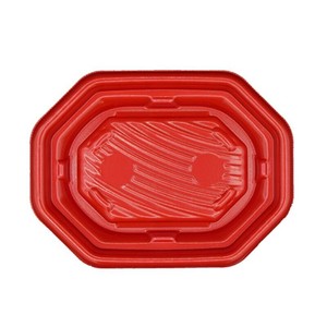 惣菜容器 MFPグラブ八角20-15 本体 M赤黒 エフピコ 使い捨て 電子レンジ可 【サンプル可】