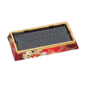 寿司桶 新角桶110H-T 鳳凰赤 福助工業 使い捨て 【サンプル可】