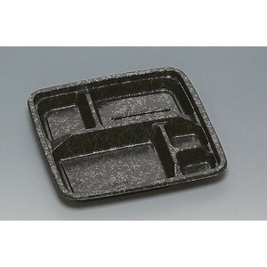弁当容器 TR-122H みかげ黒 福助工業 使い捨て 電子レンジ可 【サンプル可】
