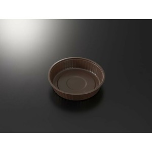 軽食容器 BAKEQ 160φ 550cc 茶 中央化学 使い捨て 電子レンジ可 【サンプル可】
