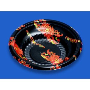 どんぶり容器 趣き丼50本体蓮黒 デンカポリマー 使い捨て 電子レンジ可 【サンプル可】